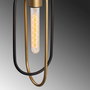 Opviq Cerco - 3151 Aplique de Pared Negro y Oro